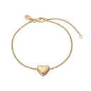 Heart armbånd - Forgyldt sølv - 601-G08