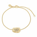 CARPE DIEM - armbånd - forgyldt sølv - 601-G27
