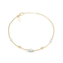 Fresh water pearl - Forgyldt Armbånd - 601-G39