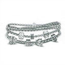 Charms armbånd 50 cm topaz -Stål - 601-S50
