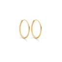 8 kt guld knækcreol hvælvet - 1,6 x 25 mm