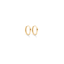 8 kt guld knækcreol kantet - 2,2 x 10 mm