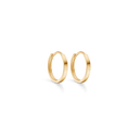 8 kt guld knækcreol kantet - 2,2 x 15 mm