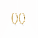 8 kt guld knækcreol hvælvet med kantet side - 2,2 x 20 mm