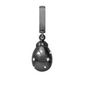 Sapphire Stars Drop - sort rhodineret sølv charm - 610-B06White