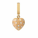 Million Heart Drop - guld charm - 610-G05White
