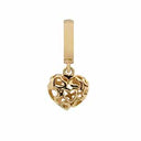 Heart Beat Love - guld charm - 610-G25