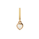 Pearl Heart Heaven - forgyldt sølv charm - 610-G34