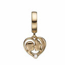 Mother & Child Hanger - forgyldt sølv charm - 610-G67