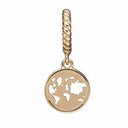 The World - forgyldt sølv charm - 610-G72