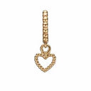 Bubbly Heart - forgyldt sølv charm - 610-G74