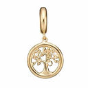 Topaz Tree of Life - forgyldt sølv charm - 610-G78