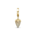 Drop Grey Moonstone - Forgyldt Charms - 610-G95grey