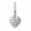 Million Heart Drop - sølv charm - 610-S05White