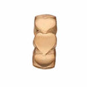 Hearts - forgyldt sølv charm - 623-G03