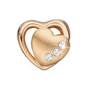 2-Hearts - sølv charm - 623-G05