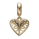 Beloved - forgyldt sølv charm - 623-G112