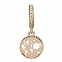 The World - forgyldt sølv charm - 623-G143