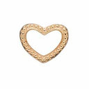 Petite Heart Dots - forgyldt sølv charm - 623-G153