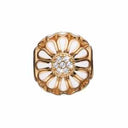 Petite Topaz Marguerite - forgyldt sølv charm - 623-G164
