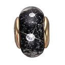 BlackTopaz Globe - forgyldt sølv charm - 623-G166