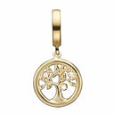 Topaz Tree of Life - forgyldt sølv charm charm - 623-G176