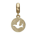 Dove of Peace - forgyldt sølv charm - 623-G185