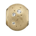 Topaz Rain - forgyldt sølv charm - 623-G194
