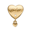 MIN MOR - forgyldt sølv - charm - 623-G211