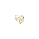 Heart with Eternity - Forgyldt Charms - 623-G278