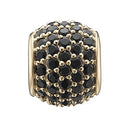 Onyx World - forgyldt sølv charm - 623-G36black