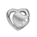 2-Hearts - sølv charm - 623-S05
