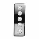 Topaz double charm - sølv charm - 623-S184