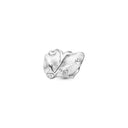 Curved Leaf - Sølv Charms - 623-S277