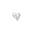 Heart with Eternity - Sølv Charms - 623-S278