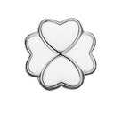 Enamel Foursome hvid - sølv charm - 623-S45