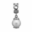 Moving Pearl - sølv charm - 623-S95