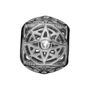 COMPASS - sort rhodineret sølv - charm - 630-B169