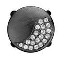 Moonlight - sort rhodineret sølv charm - 630-B182