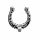 Lucky Topaz - sort rhodineret sølv charm - 630-B62