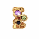 Multi Gemstones - guld charm - 630-G08Multi