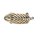 Topaz Feather - forgyldt sølv charm - 630-G102