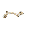 Bubbles - forgyldt sølv charm - 630-G105