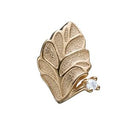 Topaz Leaf - forgyldt sølv charm - 630-G125