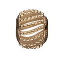 Dotted Line - forgyldt sølv charm - 630-G130