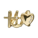 Faith Hope & Love - forgyldt sølv charm - 630-G174