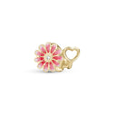 Pink Marguerite - Forgyldt Charms - 630-G237