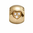 Topaz Dream Pavé - forgyldt sølv charm - 630-G63