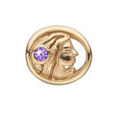 Stjernetegn jomfruen - forgyldt sølv charm - 630-G67-8