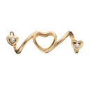 Soulmate - forgyldt sølv charm - 630-G80